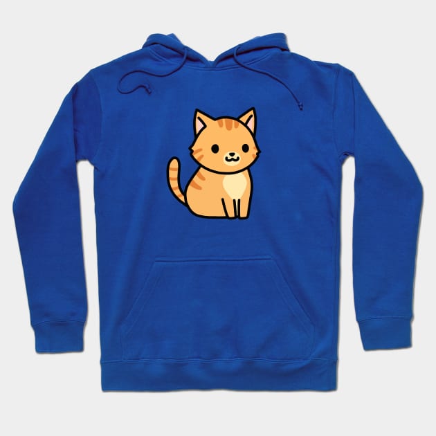 Orange Tabby Cat Hoodie by littlemandyart